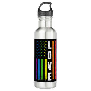 Gay Pride gibt Männern LGBT Rainbow Flag Gay Lo Edelstahlflasche