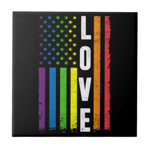 Gay Pride gibt Männern LGBT Rainbow Flag Gay Lo Fliese