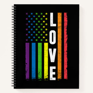 Gay Pride gibt Männern LGBT Rainbow Flag Gay Lo Notizbuch
