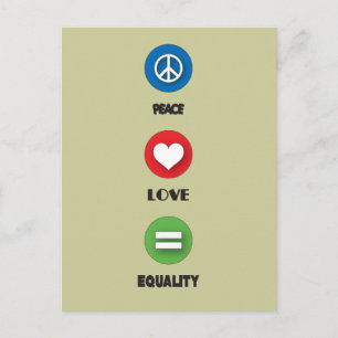 Gay Pride - Gleichstellung der Lieben Postkarte