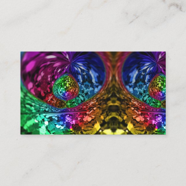 Gay Pride Glitzer Party Confetti Rainbow LGBT Visitenkarte (Vorderseite)