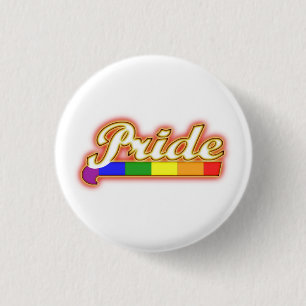 Gay Pride glüht stolz Button