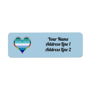 Gay Pride-Herzetikett