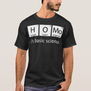 Gay Pride Homo seine Grundlagenforschung Periodic T-Shirt