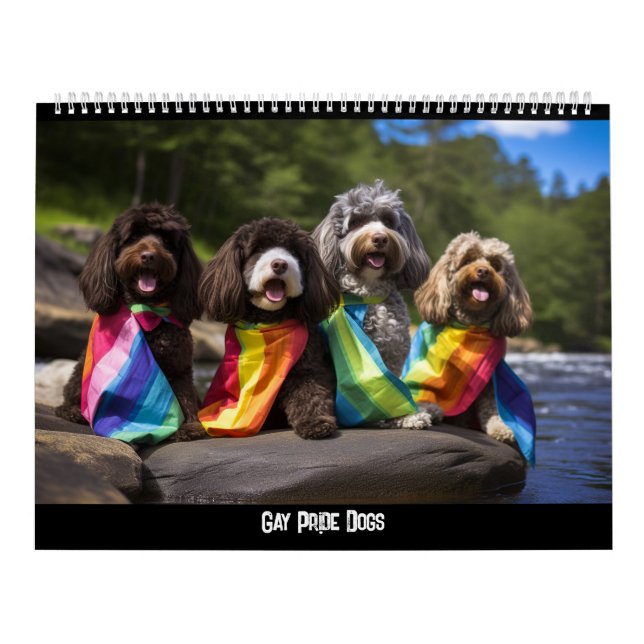 Gay Pride Hunde-Kalender Kalender (Titelbild)