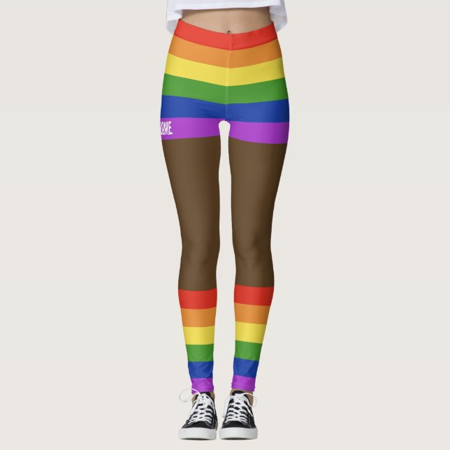 Gay Pride Imitate Shorts & Legs Leggings (Vorderseite)