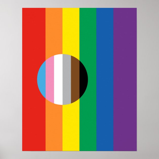Gay Pride Inclusion Flag Poster (Vorne)