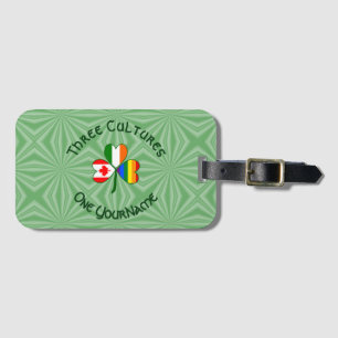 Gay Pride Irland Kanada Shamrock Flag Personalisie Gepäckanhänger
