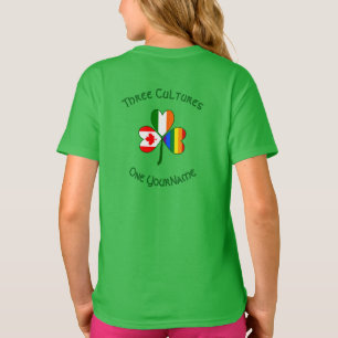 Gay Pride Irland Kanada Shamrock Flag Personalisie T-Shirt