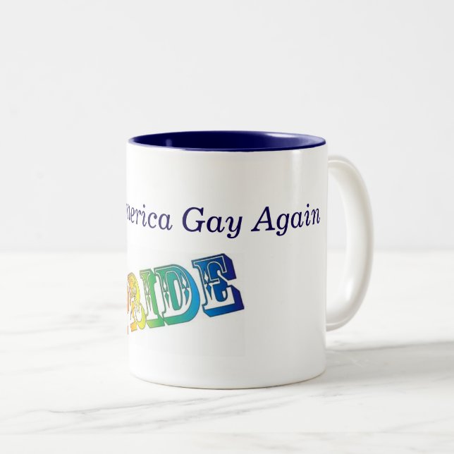 GAY PRIDE Kaffee Tasse (VorderseiteRechts)