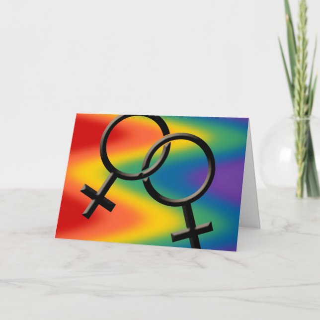 Gay Pride kardiert Regenbogen-Liebe-Einladungen u. Einladung (Vorderseite)