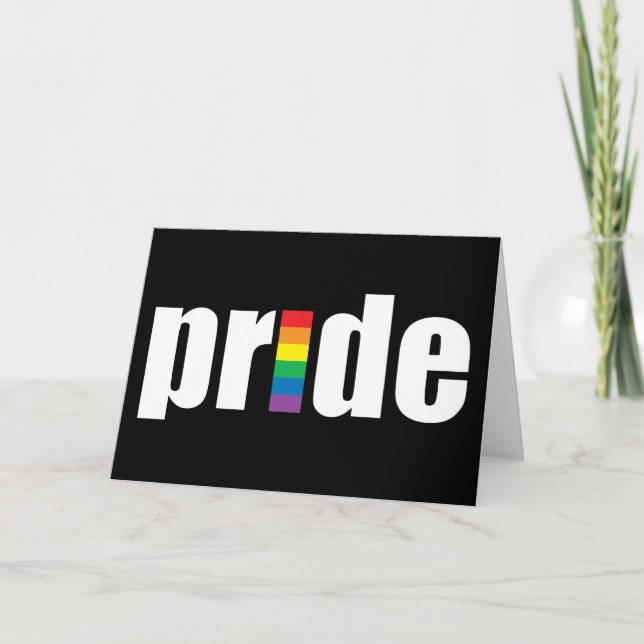 Gay Pride-Karte Karte (Vorderseite)