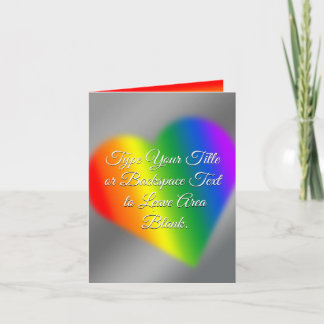 Gay Pride Karten für die Personalisierte Rainbow L