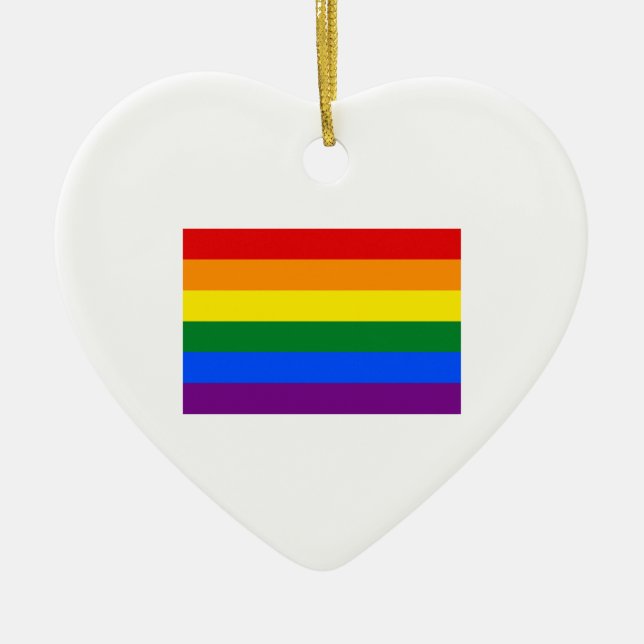 Gay Pride Keramikornament (Vorne)