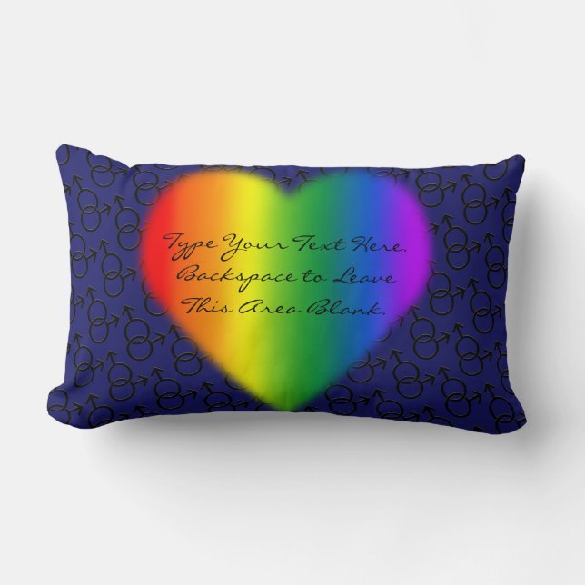 Gay Pride-Kissen-kundenspezifisches Lendenkissen (Vorderseite)