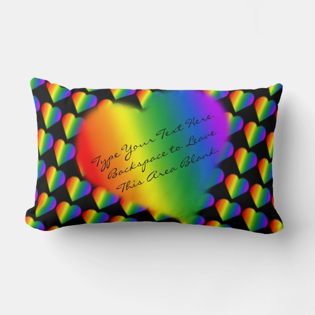 Gay Pride-Kissen-kundenspezifisches Lendenkissen (Vorderseite)