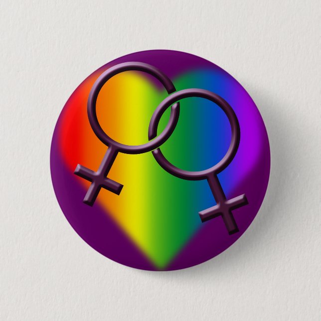 Gay Pride knöpft Gleich-Sex Button (Vorderseite)