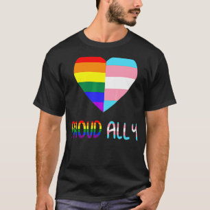 Gay Pride Lesbians Bise of Story Albt Herzfahne T-Shirt