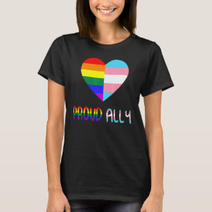 Gay Pride Lesbians Bise of Story Albt Herzfahne T-Shirt