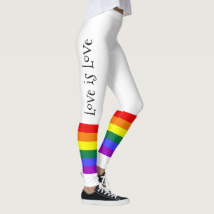 Gay Pride LGBT Farbige RegenbogenLiebe ist Liebe Leggings