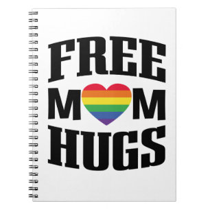 Gay pride, LGBT Free Mom Hugs Carnet Journal