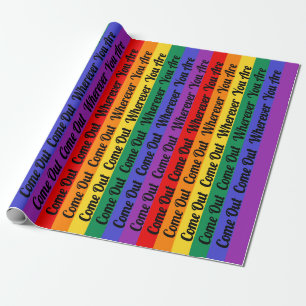 Gay Pride LGBT kommen Geschenkpapier