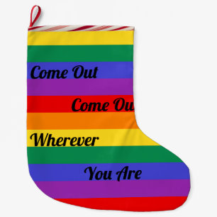 Gay Pride LGBT kommen Großer Weihnachtsstrumpf