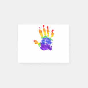 Gay Pride LGBT Lesbische Regenbogenflagge Post-it Klebezettel