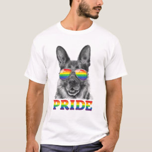 Gay Pride LGBT Rainbow Flag Sungla T-Shirt