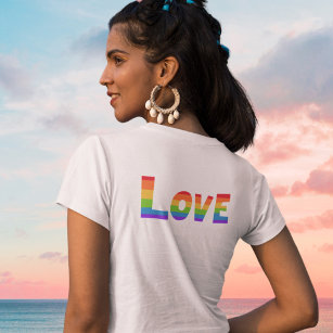 Gay Pride LGBT Regenbogenflagge Liebe Liebe LGBTQ T-Shirt