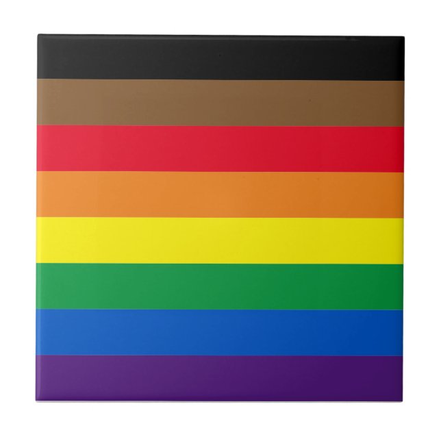 Gay Pride lgbtq Diversity inklusive Regenbogenflag Fliese (Vorderseite)