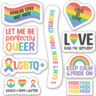 Gay Pride LGBTQ+ Monatsaufkleber Aufkleber