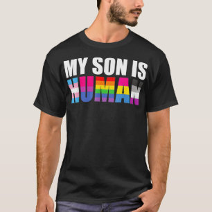 Gay Pride Mein Sohn ist menschlich stolz Vater sto T-Shirt
