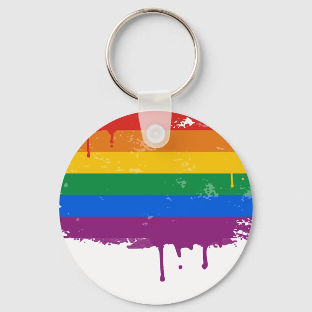 Gay Pride Merchandise Schlüsselanhänger (Vorderseite)