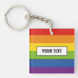 Gay Pride-Merke für Regenbogenfahne Schlüsselanhänger