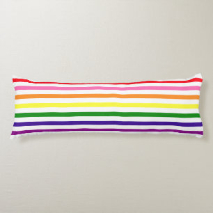 Gay Pride mit farbigen Regenbogenstreifen Seitenschläferkissen