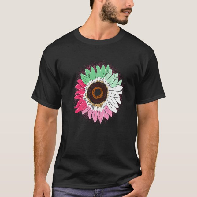 Gay Pride Monat Sonnenblume Abrosexual Flag Lgbtq  T-Shirt (Vorderseite)