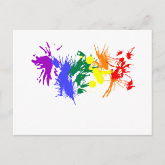 Gay Pride Paint Postkarte