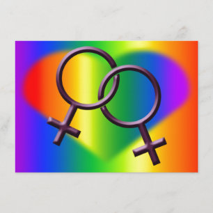 Gay Pride-Party Einladungs-Regenbogen-Liebe-Karten Einladung