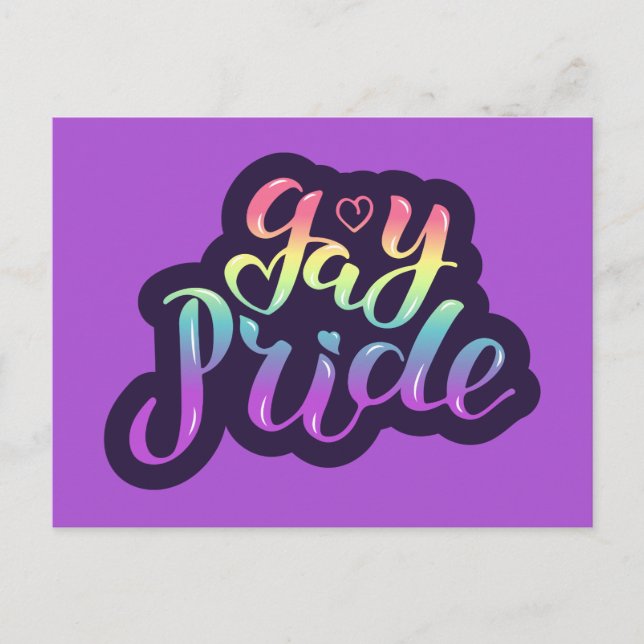 Gay Pride Postkarte (Vorderseite)