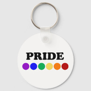Gay Pride punktiert LGBT Schlüsselanhänger