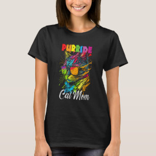 Gay Pride Purride Cat Mutter LGBT Monat Niedlich T-Shirt