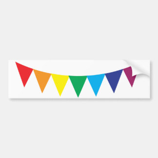 Gay pride rainbow flag bumper sticker autoaufkleber