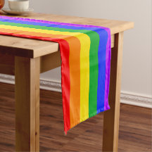Gay Pride Rainbow Flag LGBT Table Runner