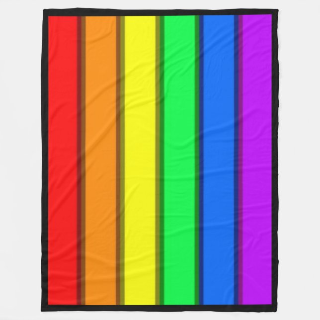 GAY PRIDE RAINBOW ... Fleecedecke. Fleecedecke (Vorderseite)