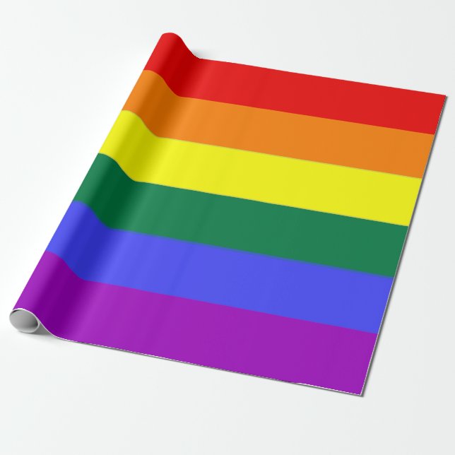 Gay Pride Rainbow Geschenkpapier (Ungerollt)