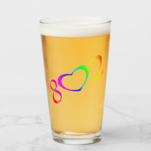 Gay Pride Rainbow Glas