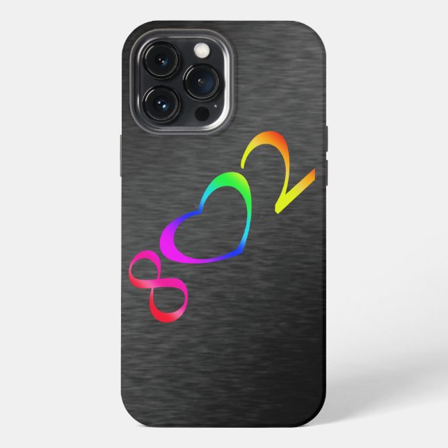 Gay Pride Rainbow iPhone 13 Pro Max Hülle (Rückseite)