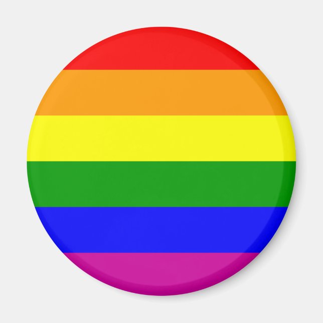 Gay Pride Rainbow Magnet (Vorne)