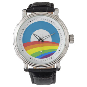 Gay Pride Rainbow Obama Armbanduhr
